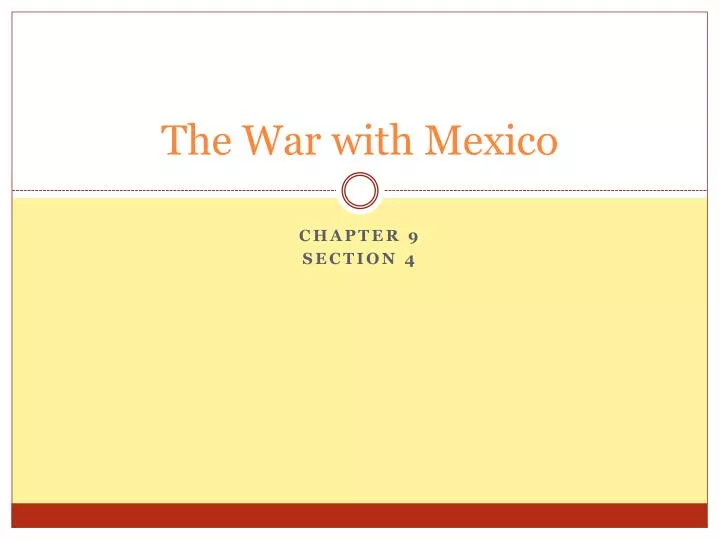 the war with mexico