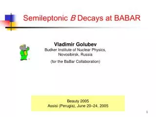 Semileptonic B Decays at BABAR