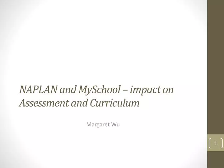 naplan and myschool impact on assessment and curriculum
