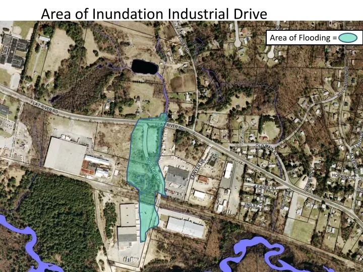 area of inundation industrial drive