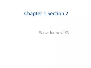 Chapter 1 Section 2