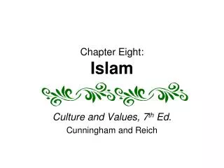 Chapter Eight: Islam
