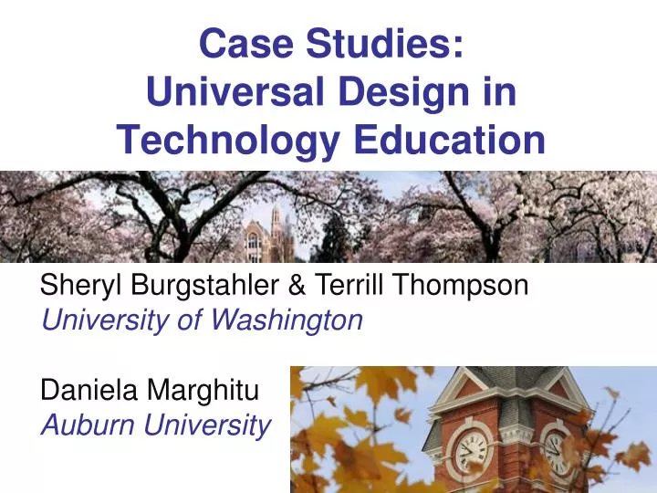 case studies universal design in technology education
