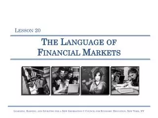 the language of financial markets