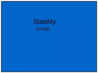 Stability Q1(R2)