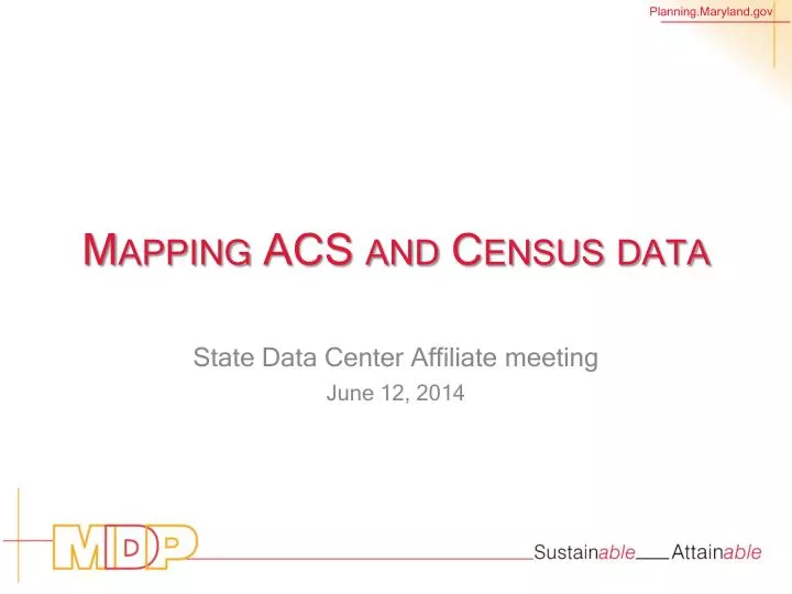 mapping acs and census data