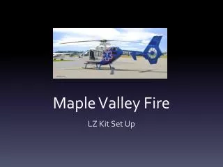 Maple Valley Fire