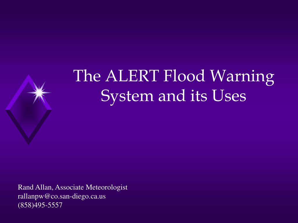 PPT - The ALERT Flood Warning System and its Uses PowerPoint ...