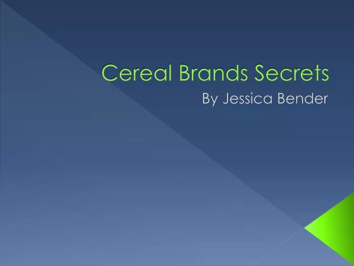cereal brands secrets