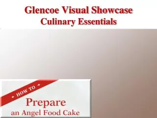 glencoe visual showcase culinary essentials