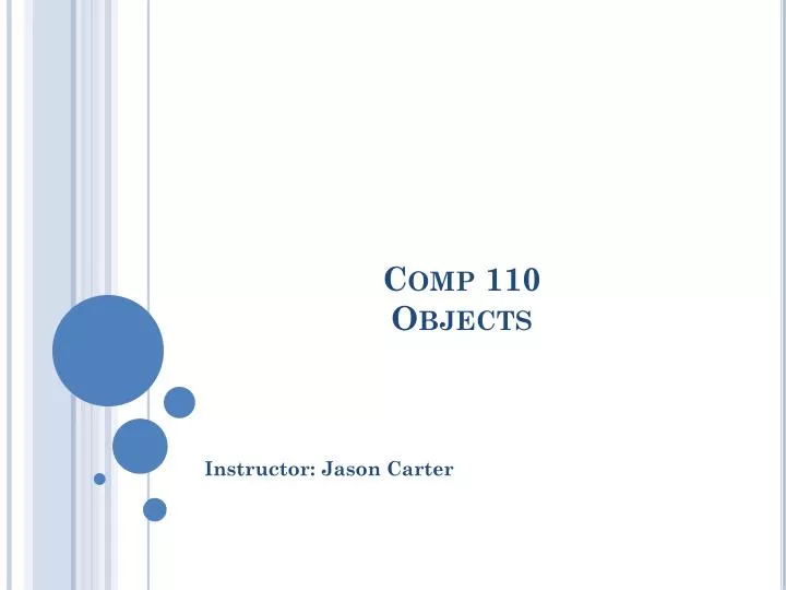 comp 110 objects