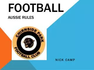 Football Aussie rules