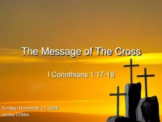 the message of the cross