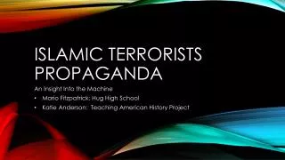 Islamic Terrorists Propaganda