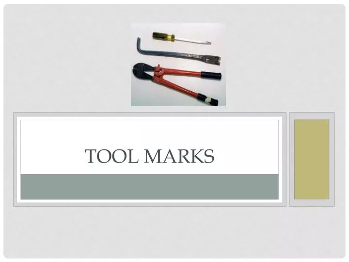 tool marks