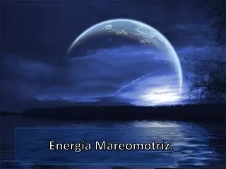energ a mareomotriz