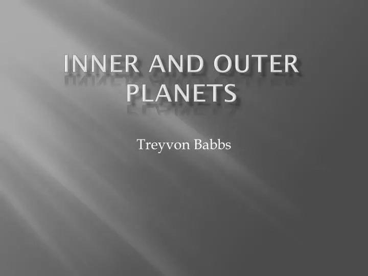 inner and outer planets