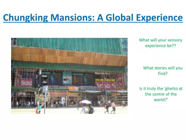 chungking mansions a global experience