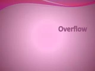 overflow