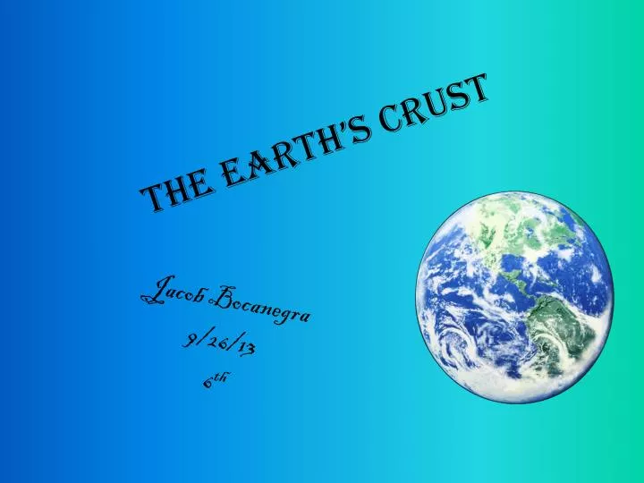 the earth s crust