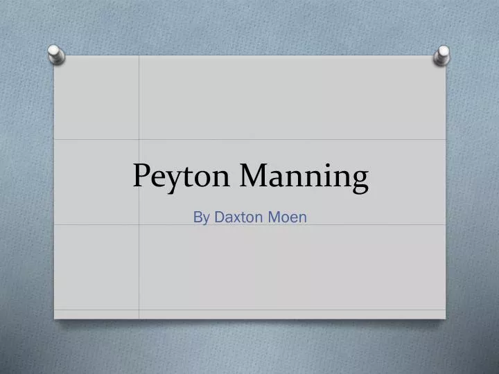 peyton manning