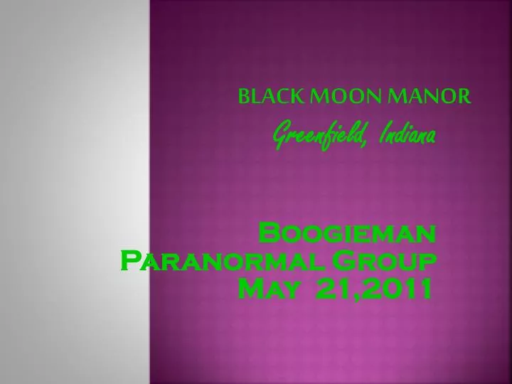 black moon manor