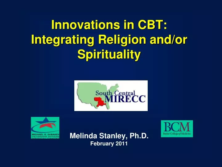 innovations in cbt integrating religion and or spirituality
