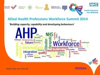 Allied Health Professions Workforce Summit 2014