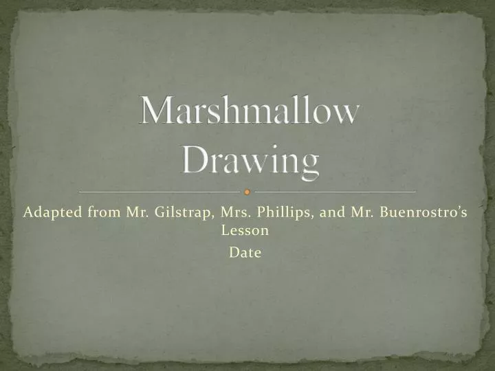 marshmallow drawing