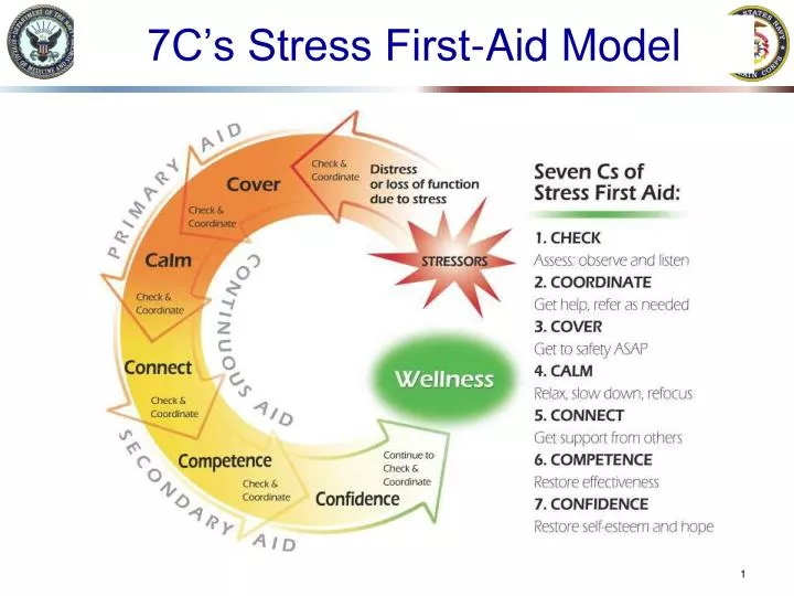 7c s stress first aid model