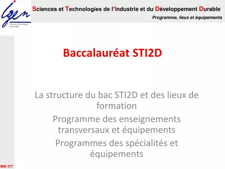 baccalaur at sti2d