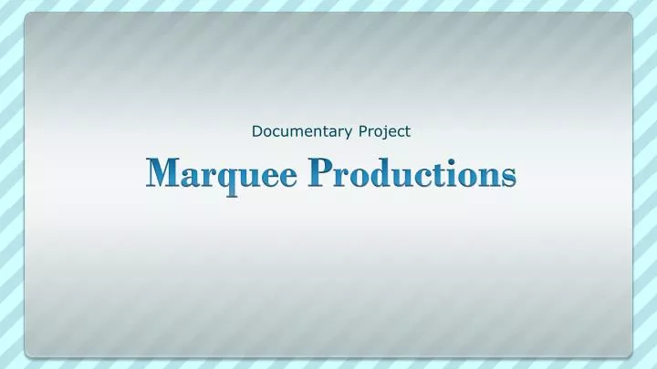 documentary project