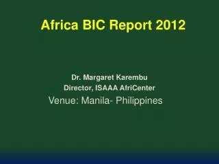 Africa BIC Report 2012