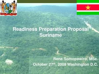 Readiness Preparation Proposal Suriname