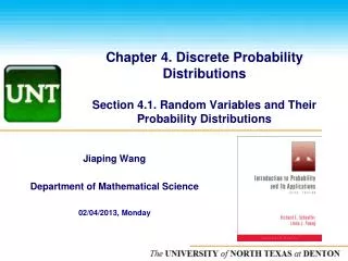 Jiaping Wang Department of Mathematical Science 02/04/2013, Monday