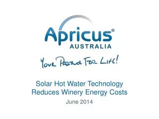 Solar Hot Water Technology Reduces Winery Energy Costs