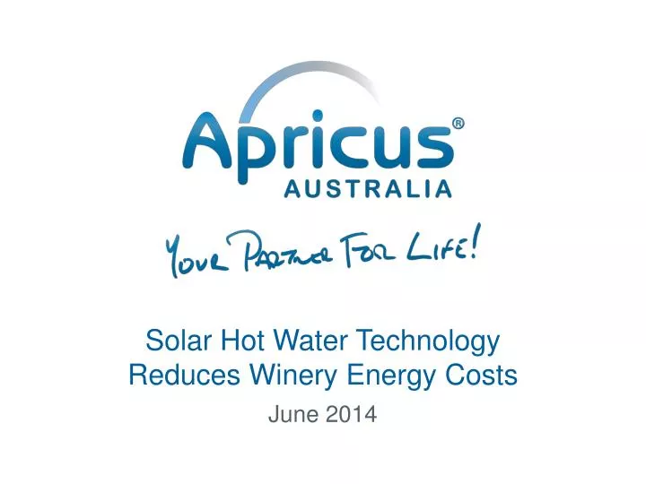 solar hot water technology reduces winery energy costs
