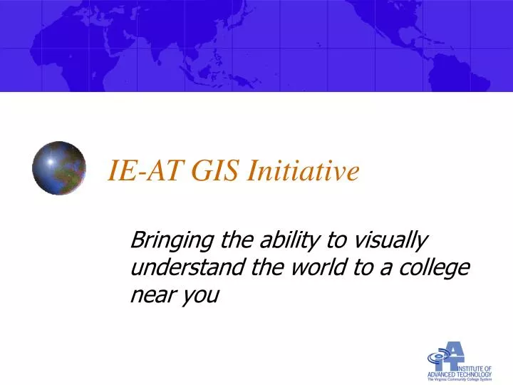ie at gis initiative