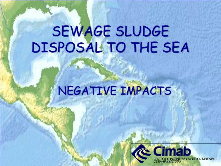 sewage sludge disposal to the sea
