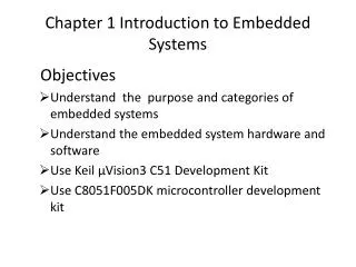 Chapter 1 Introduction to Embedded Systems