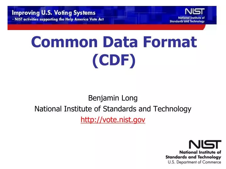 common data format cdf