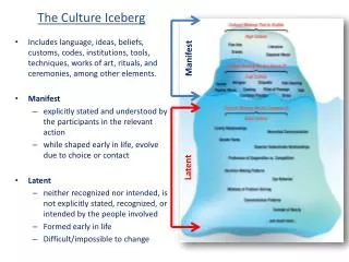 The Culture Iceberg