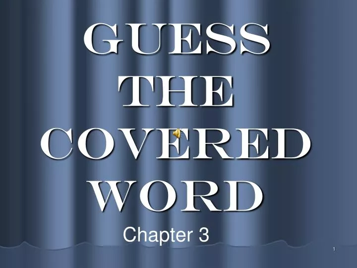 guess the covered word