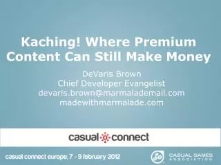 Kaching ! Where Premium Content Can Still Make Money