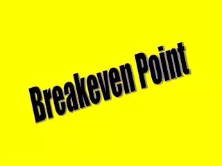 Breakeven Point