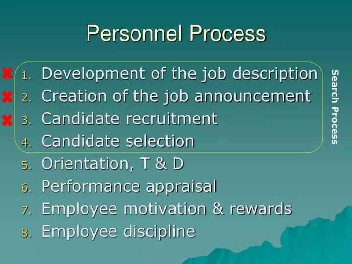personnel process