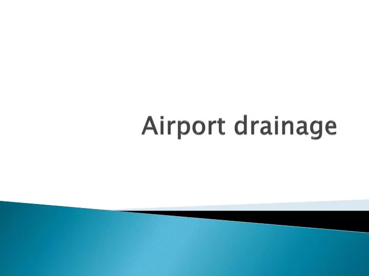 airport drainage