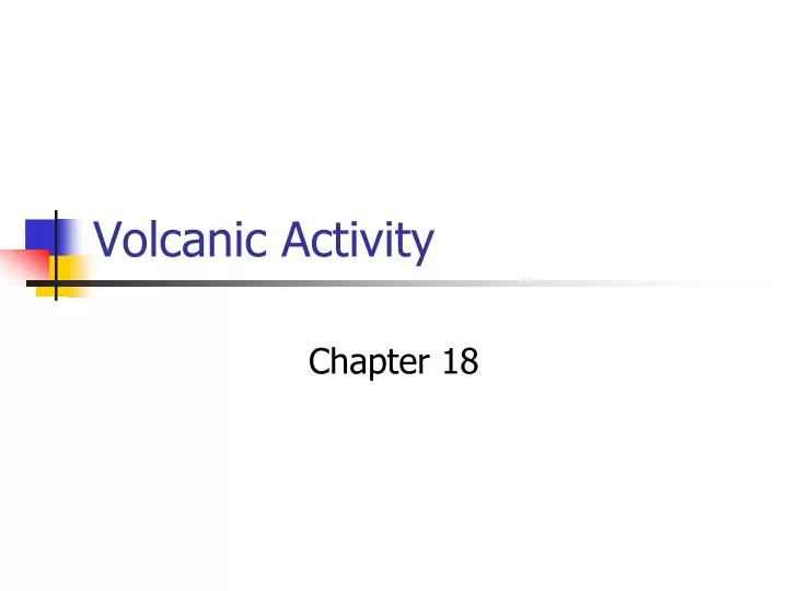 volcanic activity