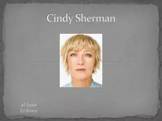 cindy sherman
