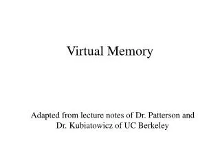 Virtual Memory